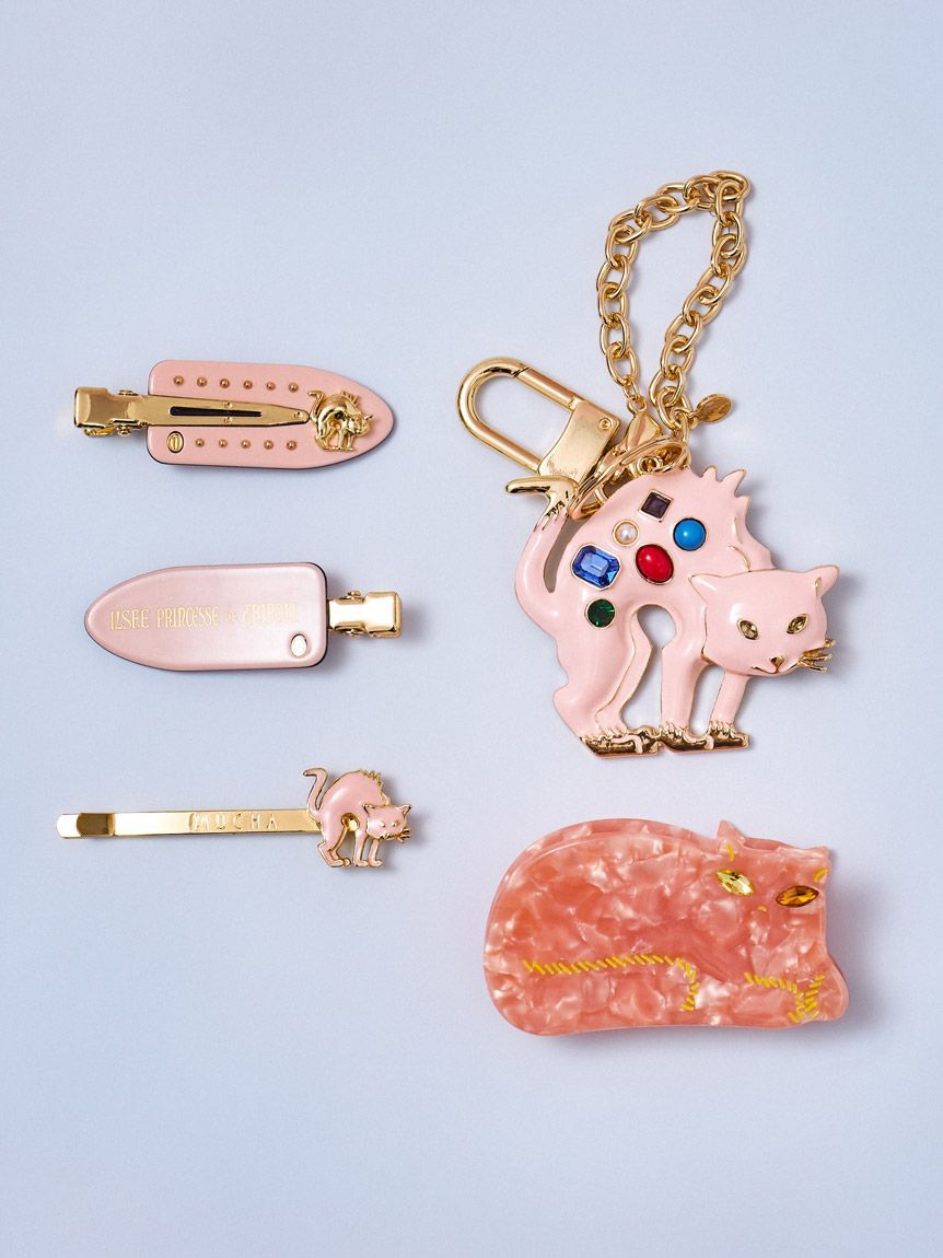 FURFUR「キャットモチーフビジューヘアクリップ」|ヘアバンド|