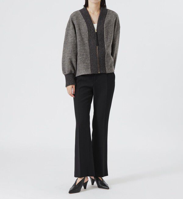  「バックスリットフレアパンツ」|スラックス|