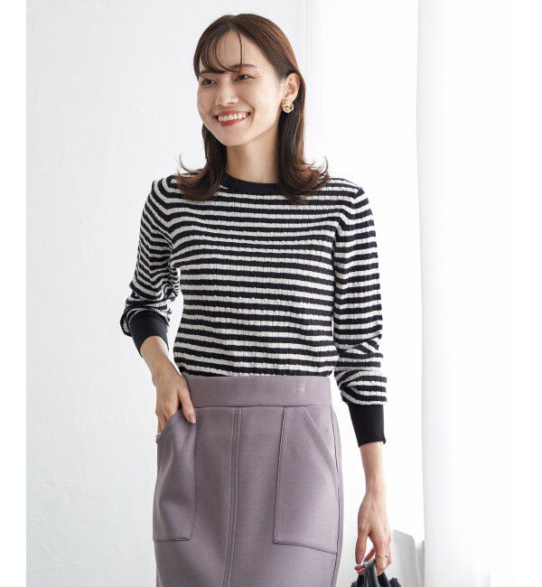 IKKA LOUNGE「ミニケーブルニットプルオーバー」|プルオーバー|