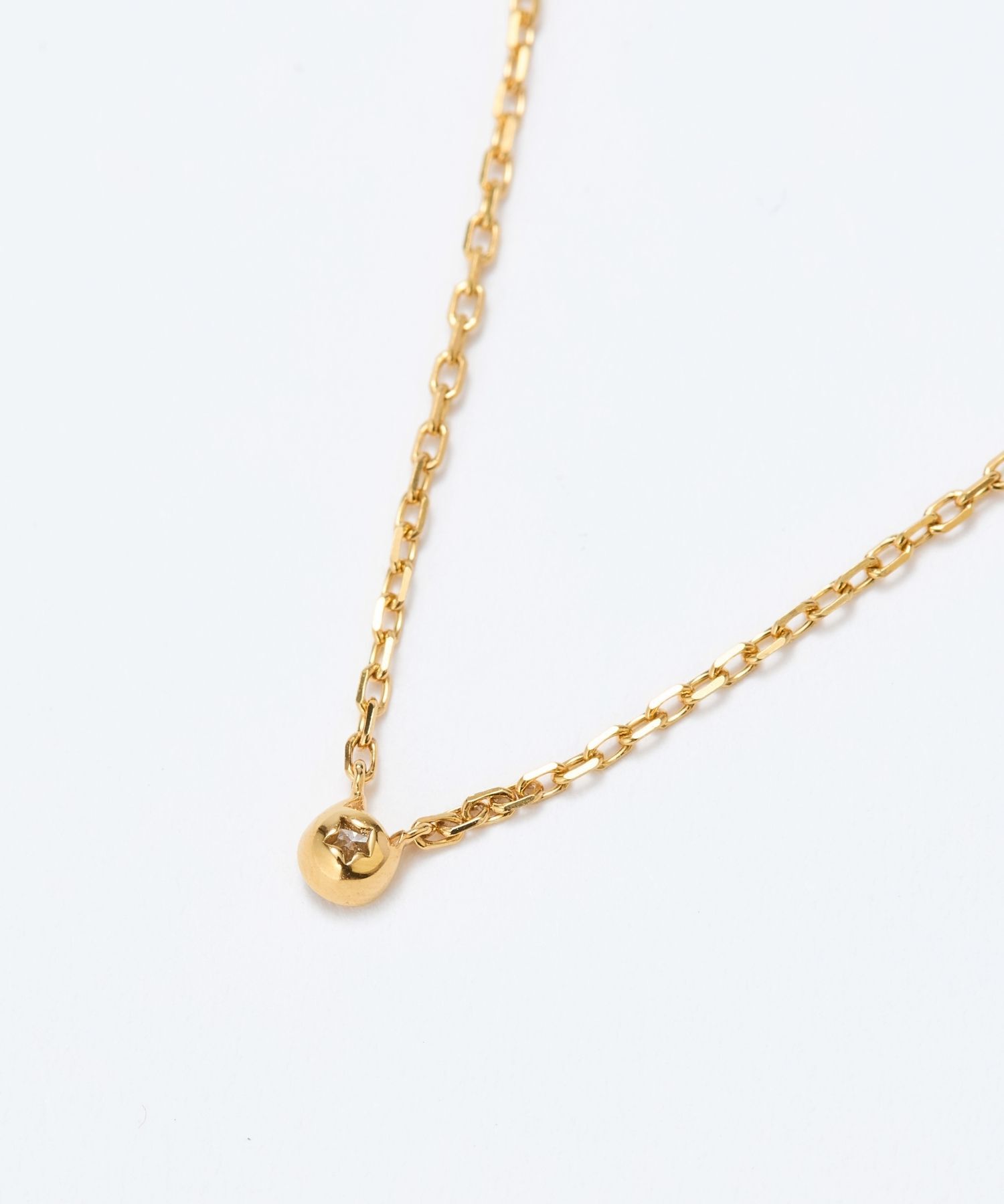 JUPITER「【SV】バテイダイヤモンドネックレス<全長約40+6cm>/金属アレルギー対応」|ネックレス|