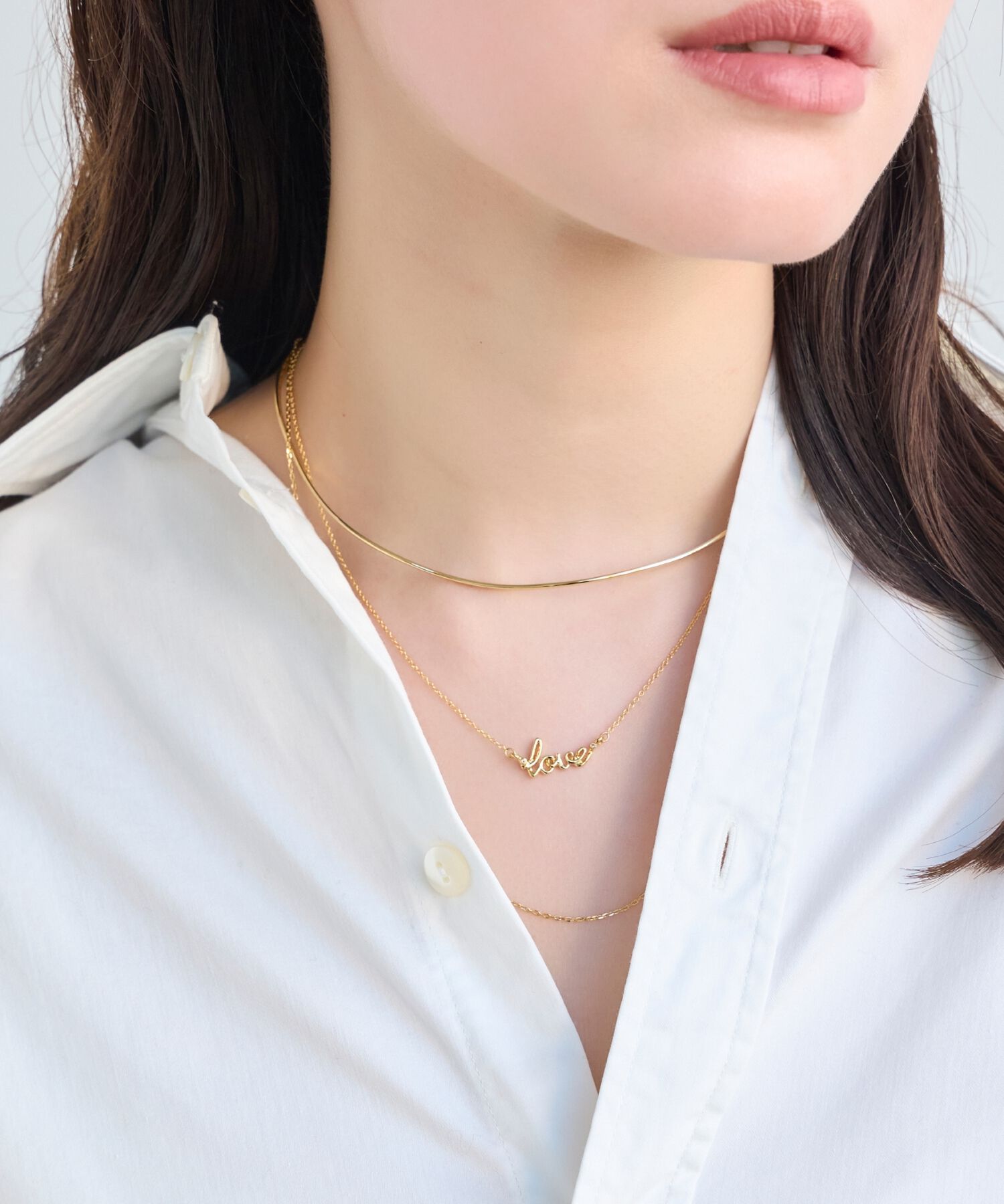 Phoebe「ラッキーレターネックレス(ラブ)」|ネックレス|