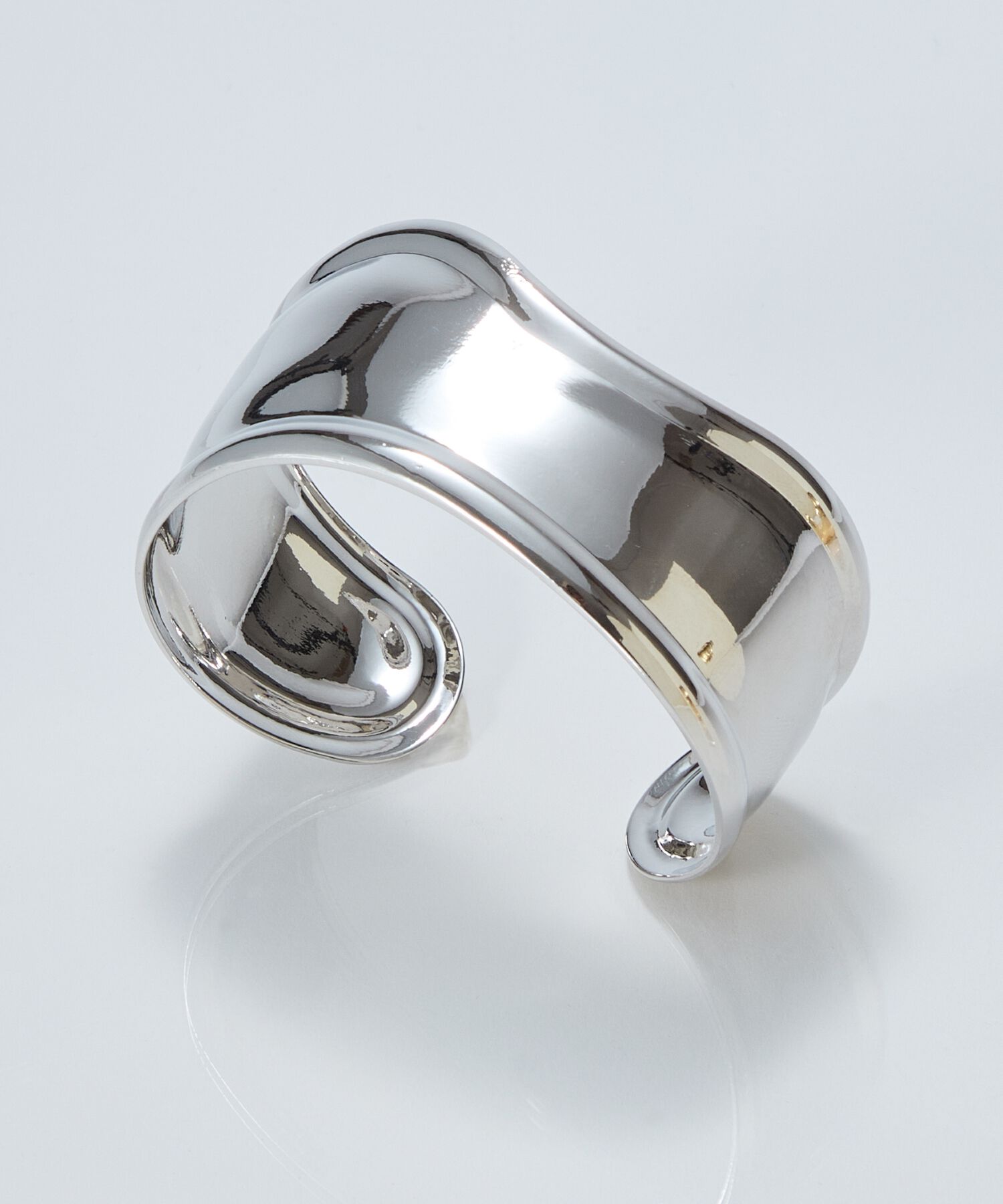 Phoebe「アークカフワイドバングル　シルバー」|ブレスレット・バングル|