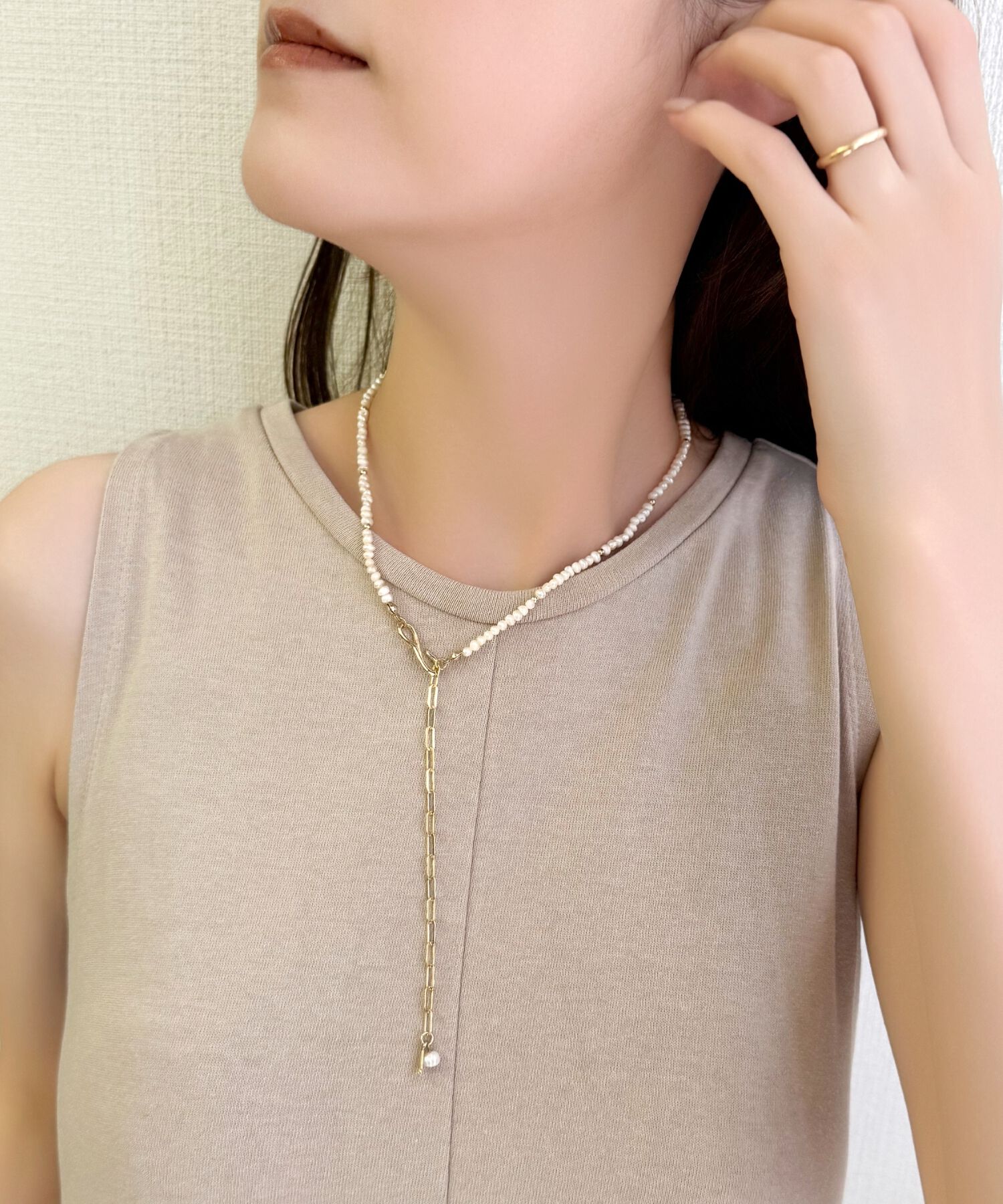 Phoebe「フレッシュウォーターパールチョーカーネックレス/連パール/淡水パール/39cm～50cm」|ネックレス|
