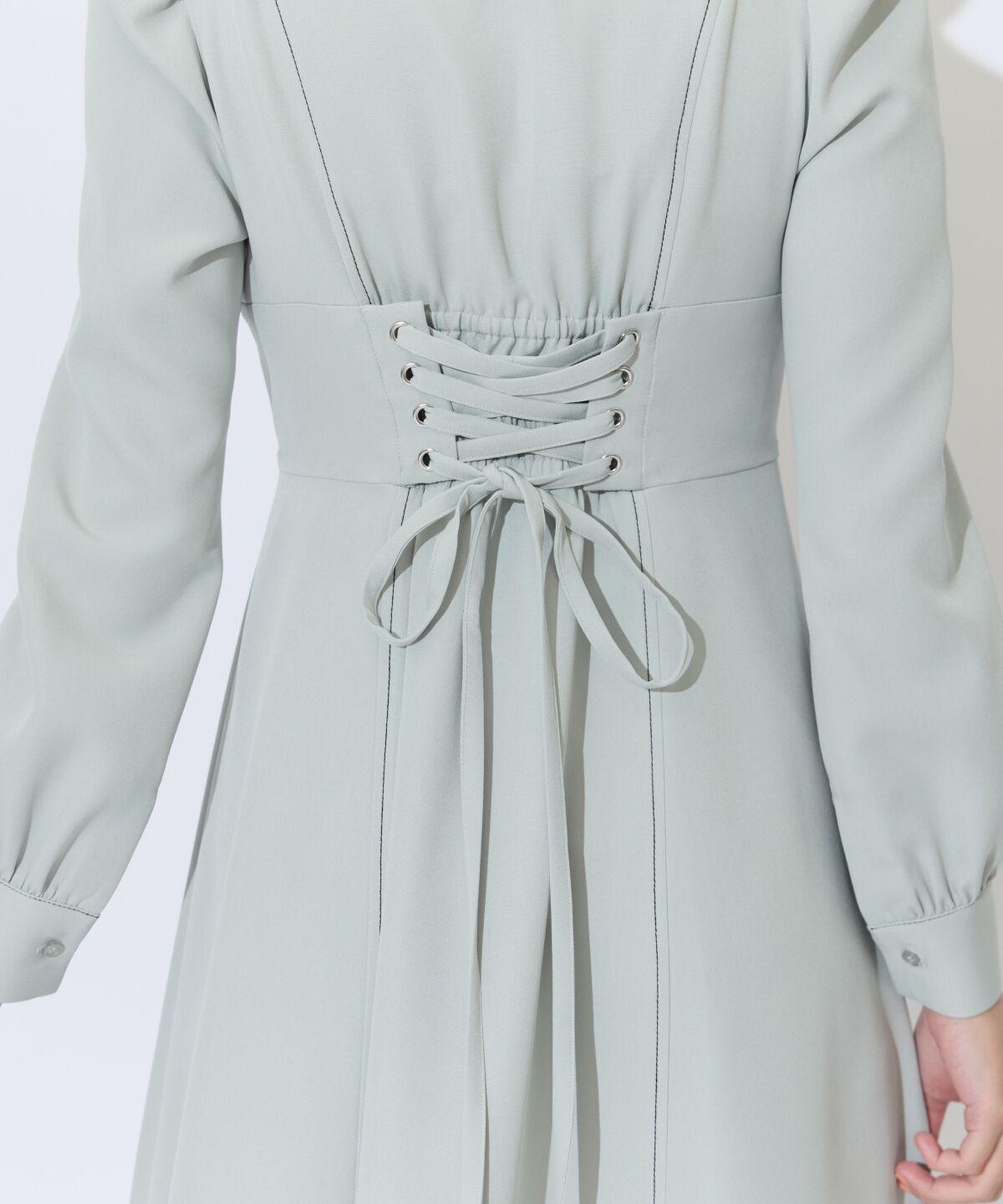 アンドクチュール「デコルテあき配色ステッチワンピース」|ワンピース|