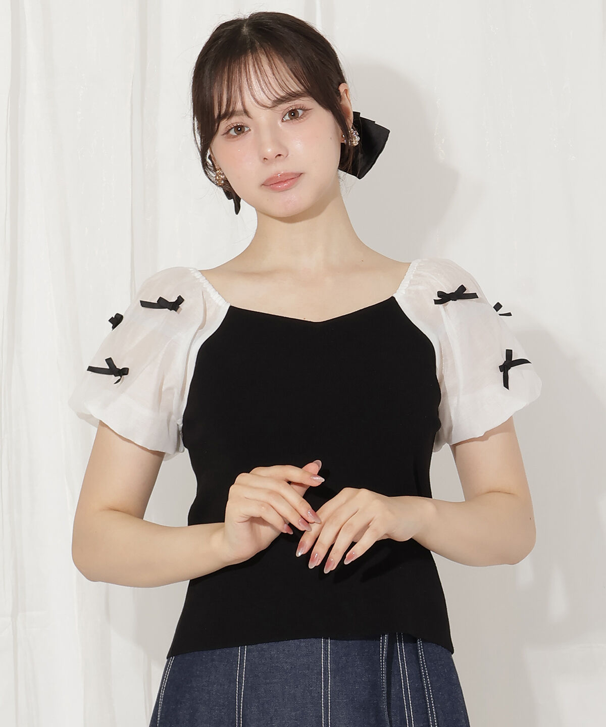 WILLSELECTION「ミニリボンニット」|ニット・セーター|