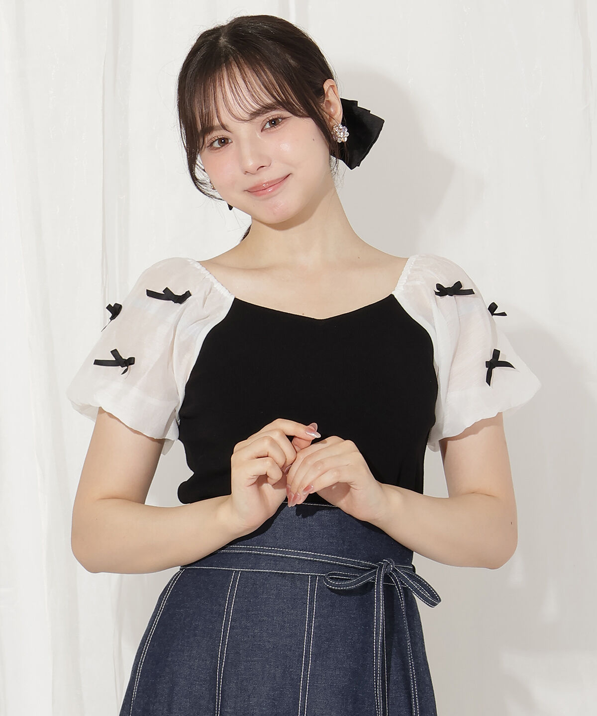 WILLSELECTION「ミニリボンニット」|ニット・セーター|