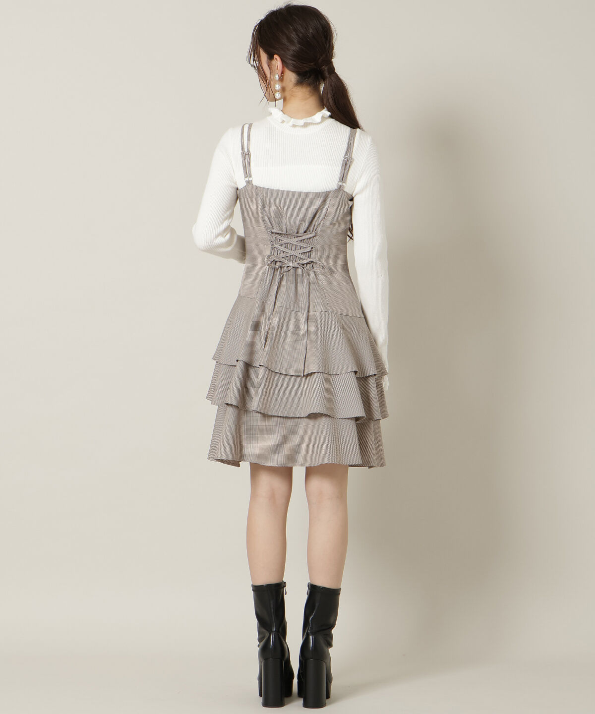 WILLSELECTION「ダブルストラップアシンメトリーワンピース」|ワンピース|