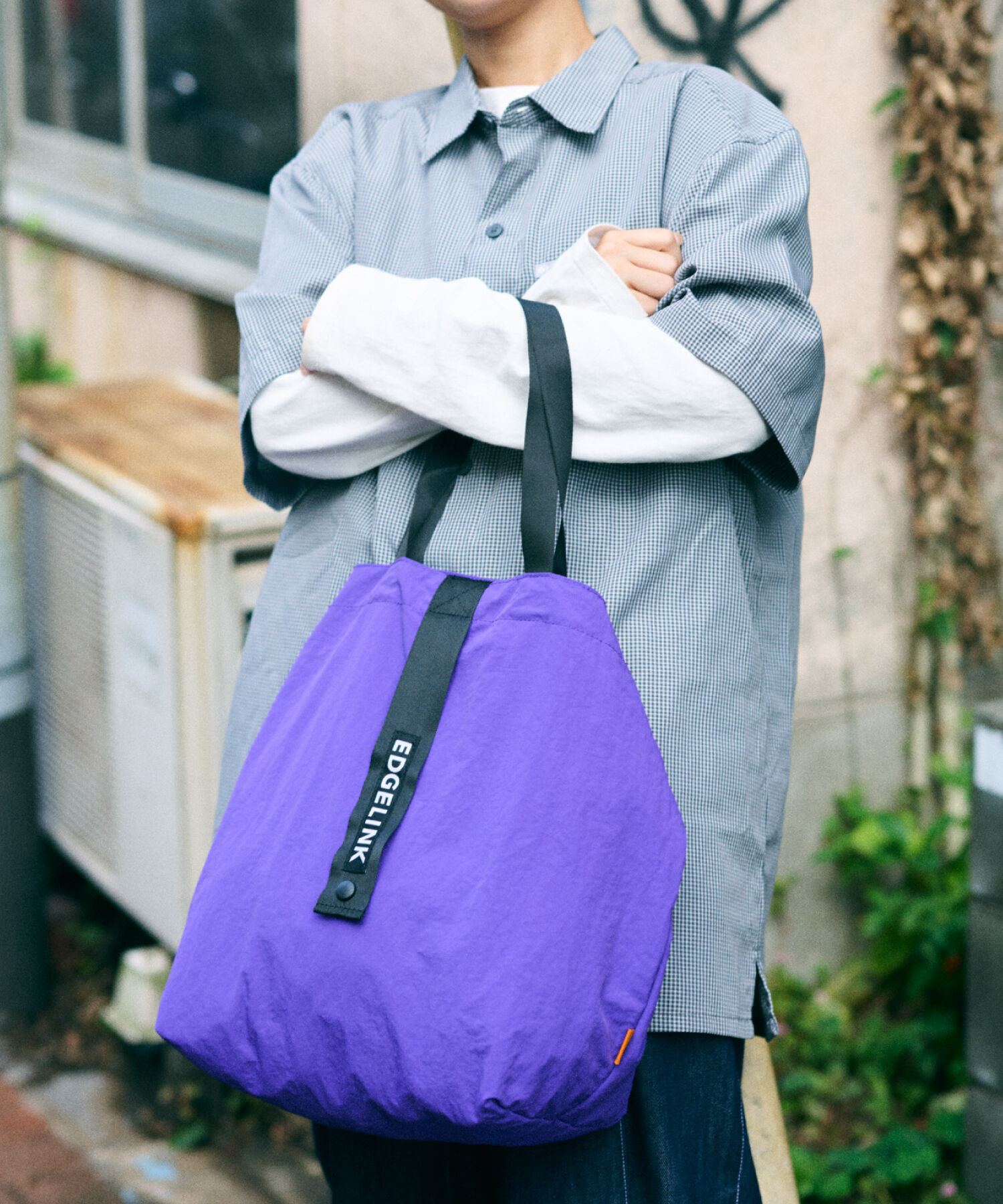 EDGELINK「EDGELINK／エッジリンク NAMPAK ポケッタブルトートバッグ 60194」|ショルダー・メッセンジャー|パープル