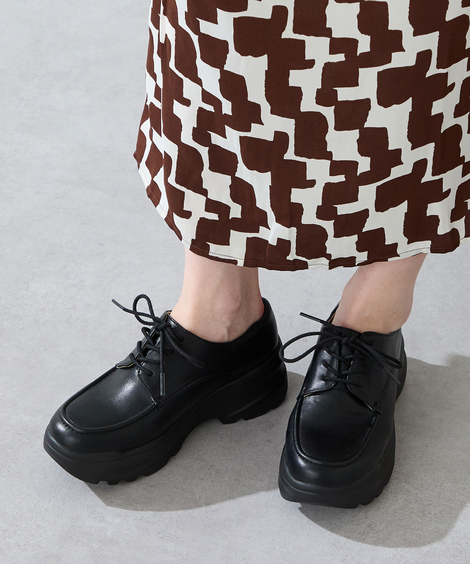 ORiental TRaffic「スニーカーソールレースアップシューズ/51310」|スニーカー|BLACK