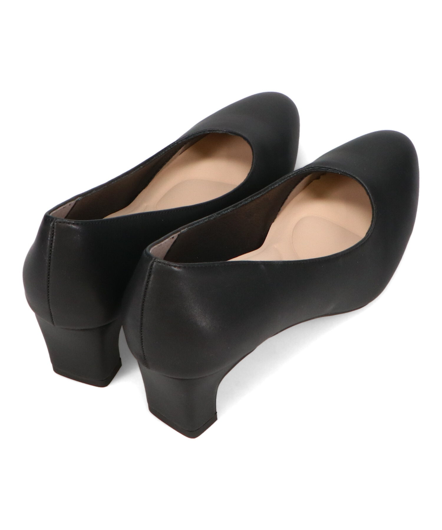 ORiental TRaffic「ラウンドトゥミドルヒール パンプス /R-3005 オフィス 就活 クッション 冠婚葬祭」|パンプス|