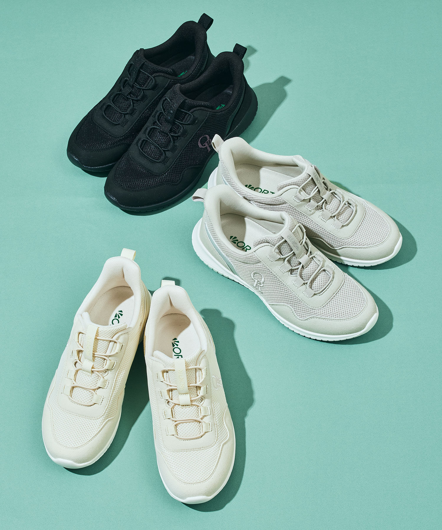 ORiental TRaffic「【瞬間フィット】 ゴム シューレース スニーカー /OT3786 ハンズフリー」|スニーカー|