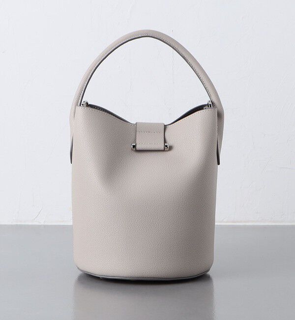 UNITED ARROWS「メタルポイント バケットバッグ」|ショルダー・メッセンジャー|LT.GRAY