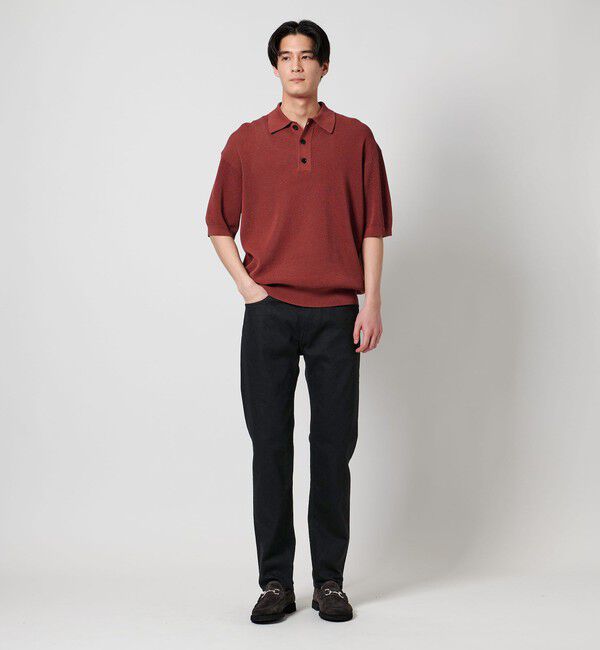 UNITED ARROWS「カイハラ スリムテーパード ブラック  デニム」|デニム|