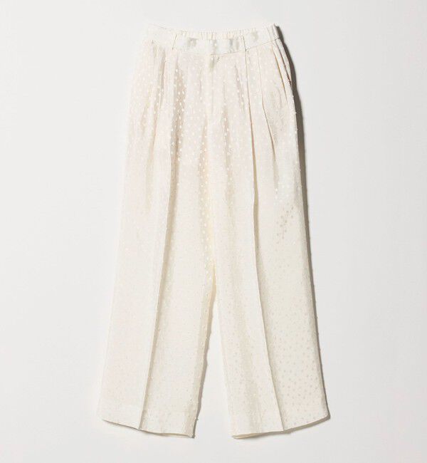 UNITED ARROWS「ドット サテン 2タック ワイドパンツ」|その他|