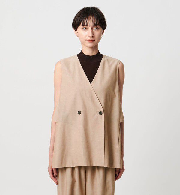 UNITED ARROWS「シアー バックフレア ベスト ‐ウォッシャブル‐」|ベスト・ジレ|