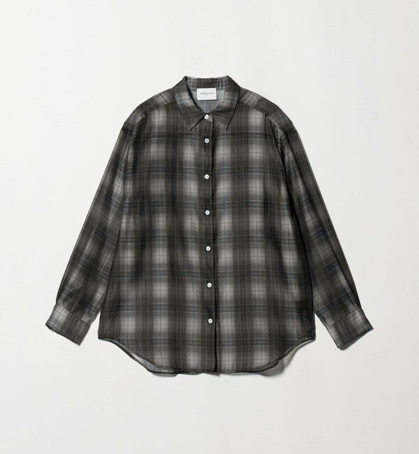 UNITED ARROWS「オーガンジー プリント シャツ ‐ウォッシャブル‐」|シャツ・ブラウス|