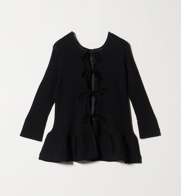 UNITED ARROWS「シアー リボン 2WAYカーディガン ウォッシャブル」|カーディガン|