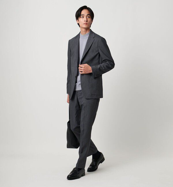 UNITED ARROWS「デニムライク ノープリーツ パンツ UA COZY ‐ウォッシャブル ヨコストレッチ‐」|スーツ|