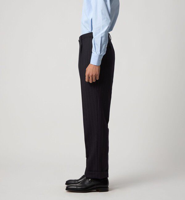 UNITED ARROWS「ワイドストライプ ダブル 6ボタン スーツ MC‐MODEL ヨコストレッチ」|スーツ|