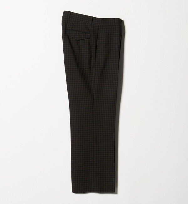 UNITED ARROWS「モダンチェック ノープリーツ ワイドストレート パンツ」|その他|