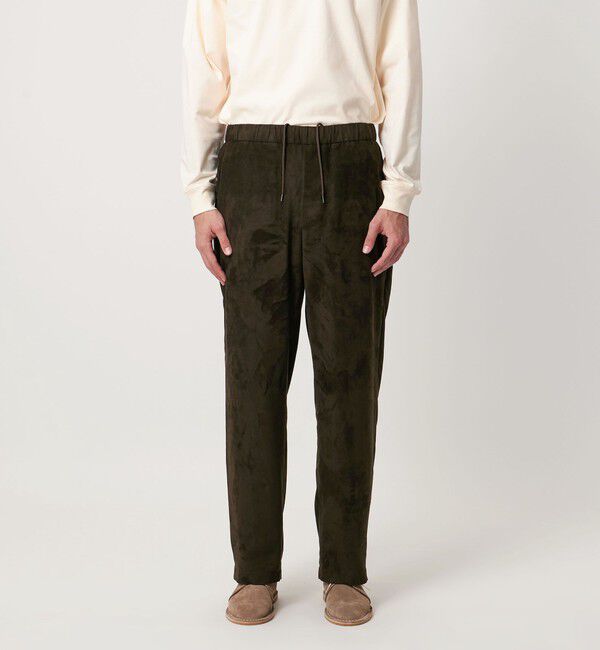 UNITED ARROWS「スエードライク オールギャザー リラックス イージーパンツ」|チノ|