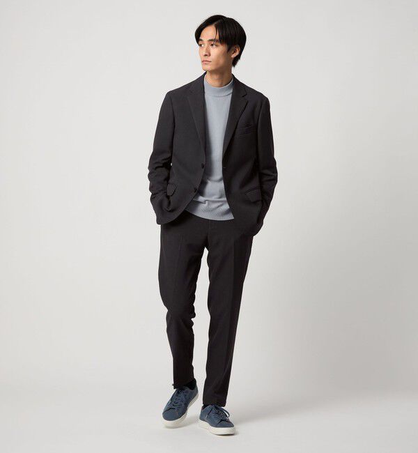 UNITED ARROWS「テック ツイル ノープリーツ パンツ UA COZY  ウォッシャブル 防しわ性（着用しわ）」|スーツ|