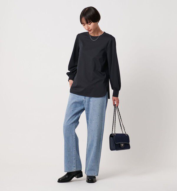 UNITED ARROWS「ポンチ ロングスリーブ カットソー ‐ウォッシャブル‐」|Tシャツ・カットソー|