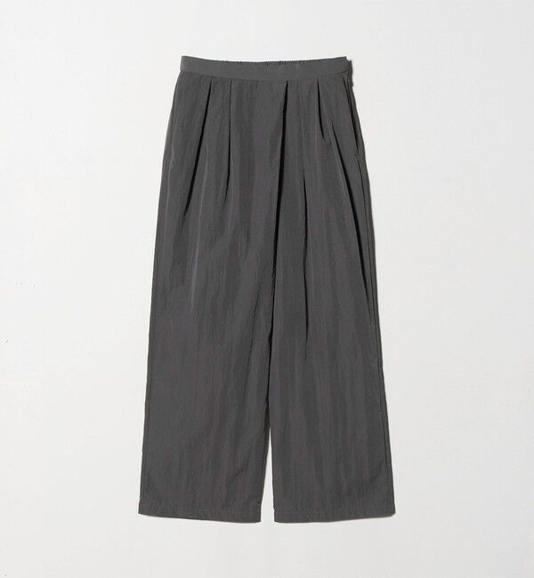 UNITED ARROWS「アシンメトリー タック ワイドパンツ はっ水 ウォッシャブル」|チノ|