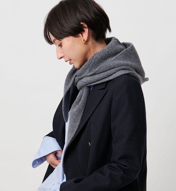 UNITED ARROWS「ニット フードストール」|ストール|