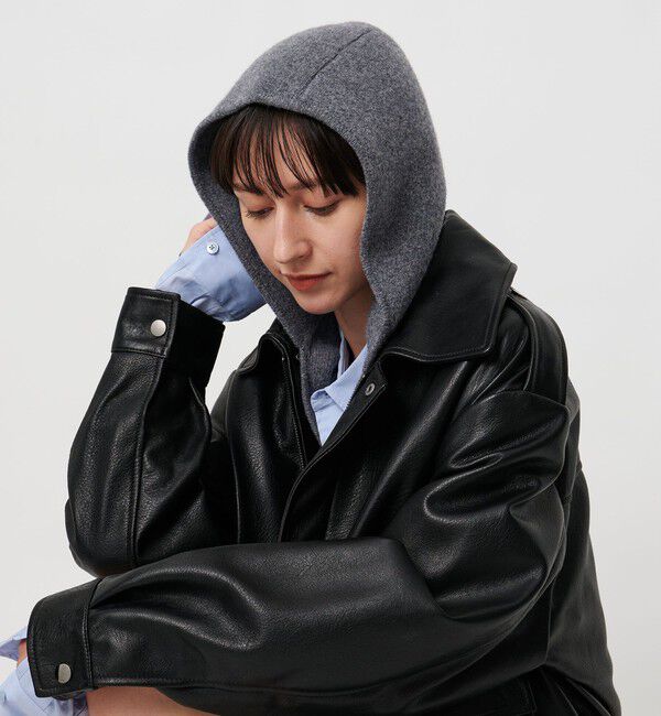 UNITED ARROWS「ニット フードストール」|ストール|