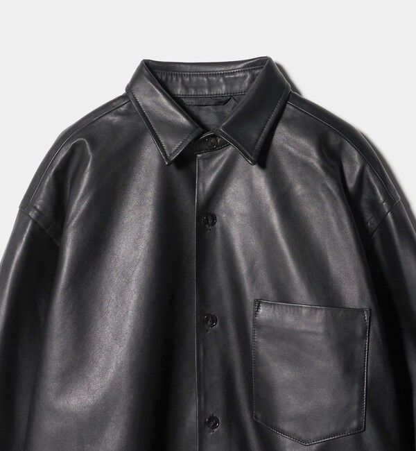 UNITED ARROWS「シープレザー オーバーシャツ」|その他|