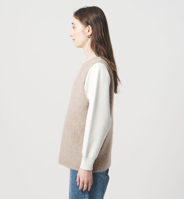 UNITED ARROWS「フォックスカシミヤ ジップ ベスト」|ベスト・ジレ|