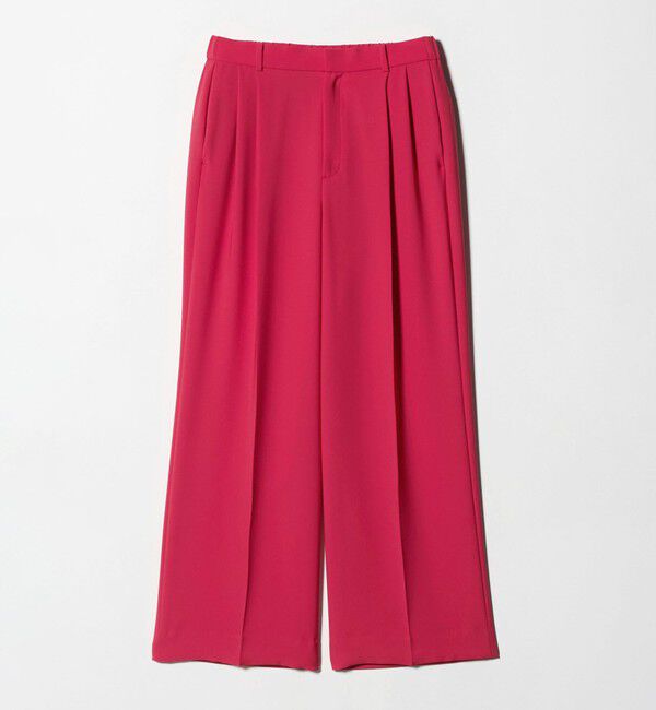 UNITED ARROWS「2タック ワイドパンツ‐UVカット 接触冷感 吸水速乾 帯電防止 ウォッシャブル‐」|チノ|