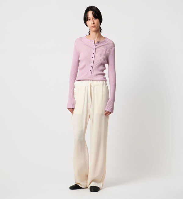 AEWEN MATOPH「＜AEWEN MATOPH＞ウールリブヘンリーネック ニットプルオーバー」|ニット・セーター|