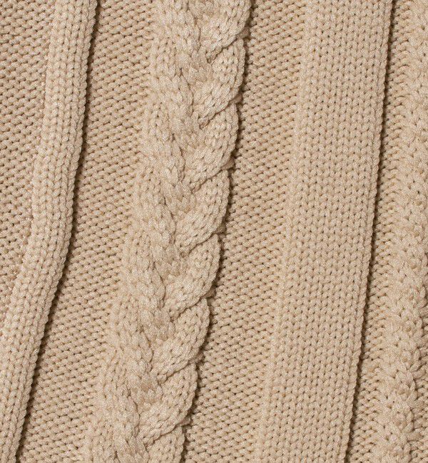 UNITED ARROWS「ケーブル ペプラム ノースリーブ ニット ベスト ‐ウォッシャブル‐」|ベスト・ジレ|