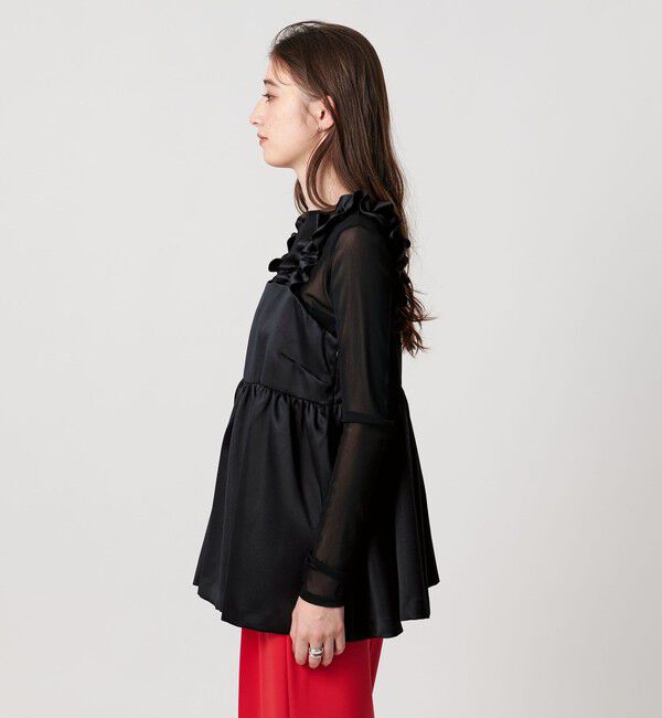 UNITED ARROWS「ギャザー サテン キャミソール ‐ウォッシャブル‐」|キャミソール|