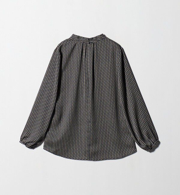 UNITED ARROWS「バック サテン Vネック ロングスリーブ ブラウス ‐ウォッシャブル‐」|シャツ・ブラウス|