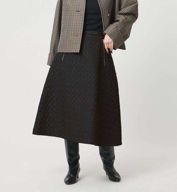 UNITED ARROWS「ダイヤ キルト フレア スカート」|スカート|