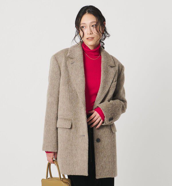 UNITED ARROWS「シャギー ジャケット」|テーラードジャケット|BEIGE