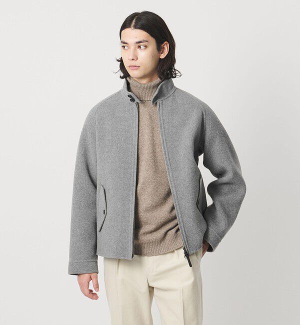 UNITED ARROWS「リバー ハリントンジャケット」|テーラードジャケット|LT.GRAY