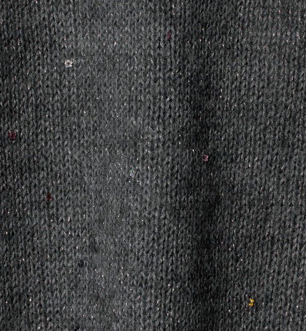 UNITED ARROWS「フラワー スパンコール クルーネック ニット」|ニット・セーター|