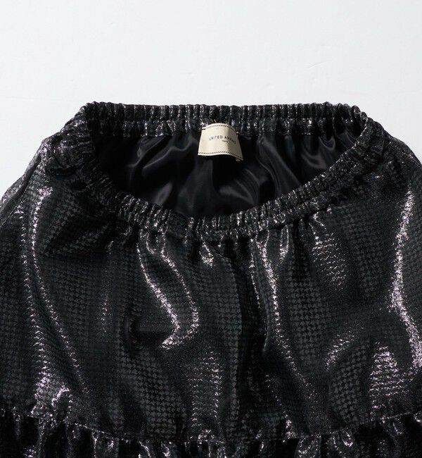 UNITED ARROWS「スケルトン シャイン ジャガード スカート ‐ウォッシャブル‐」|フレア|