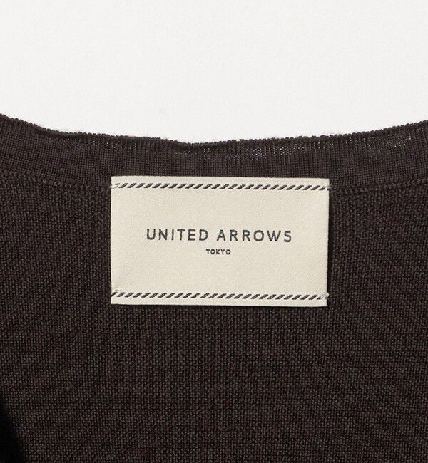 UNITED ARROWS「18G ウール フィット リブ カーディガン」|カーディガン|