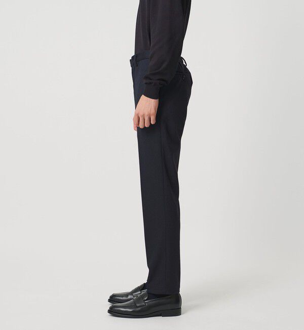 UNITED ARROWS「ホームスパン ジャージー ノープリーツ パンツ UA COZY ウォッシャブル ヨコストレッチ 防しわ」|スーツ|