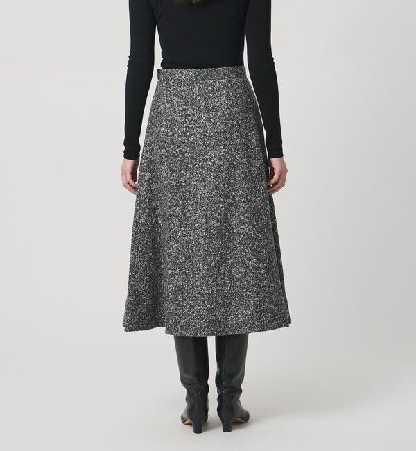 UNITED ARROWS「シルクネップ ツイードライク スカート」|フレア|