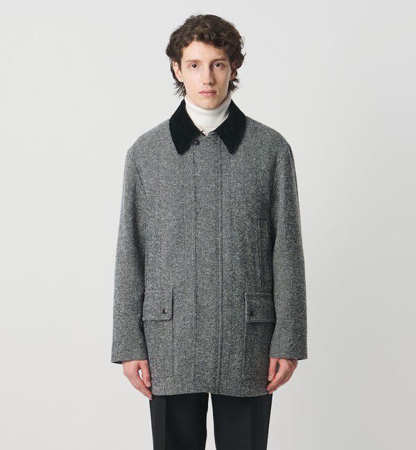 UNITED ARROWS「ヘリンボーン ミドルレングス フィールドジャケット」|テーラードジャケット|