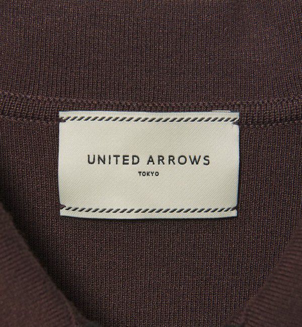 UNITED ARROWS「レディー ポロコンビ  ロングスリーブニット」|カーディガン|