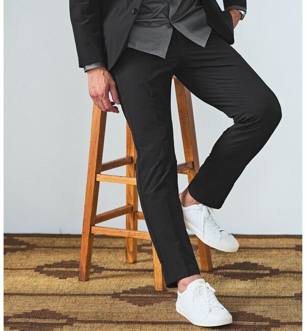 UNITED ARROWS green label relaxing「【WEB限定】JUST fit ナイロン PU ナロー セットアップ -2Wayストレッチ-」|テーラードジャケット|