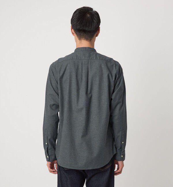 UNITED ARROWS green label relaxing「ナチュラルフィット  バンドカラー シャツ」|シャツ・ブラウス|