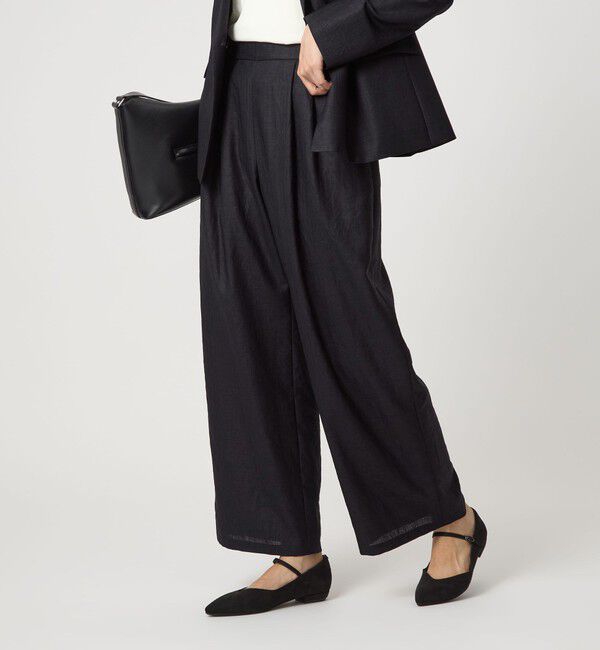 UNITED ARROWS green label relaxing「ライト エアリー パンツ」|その他|NAVY